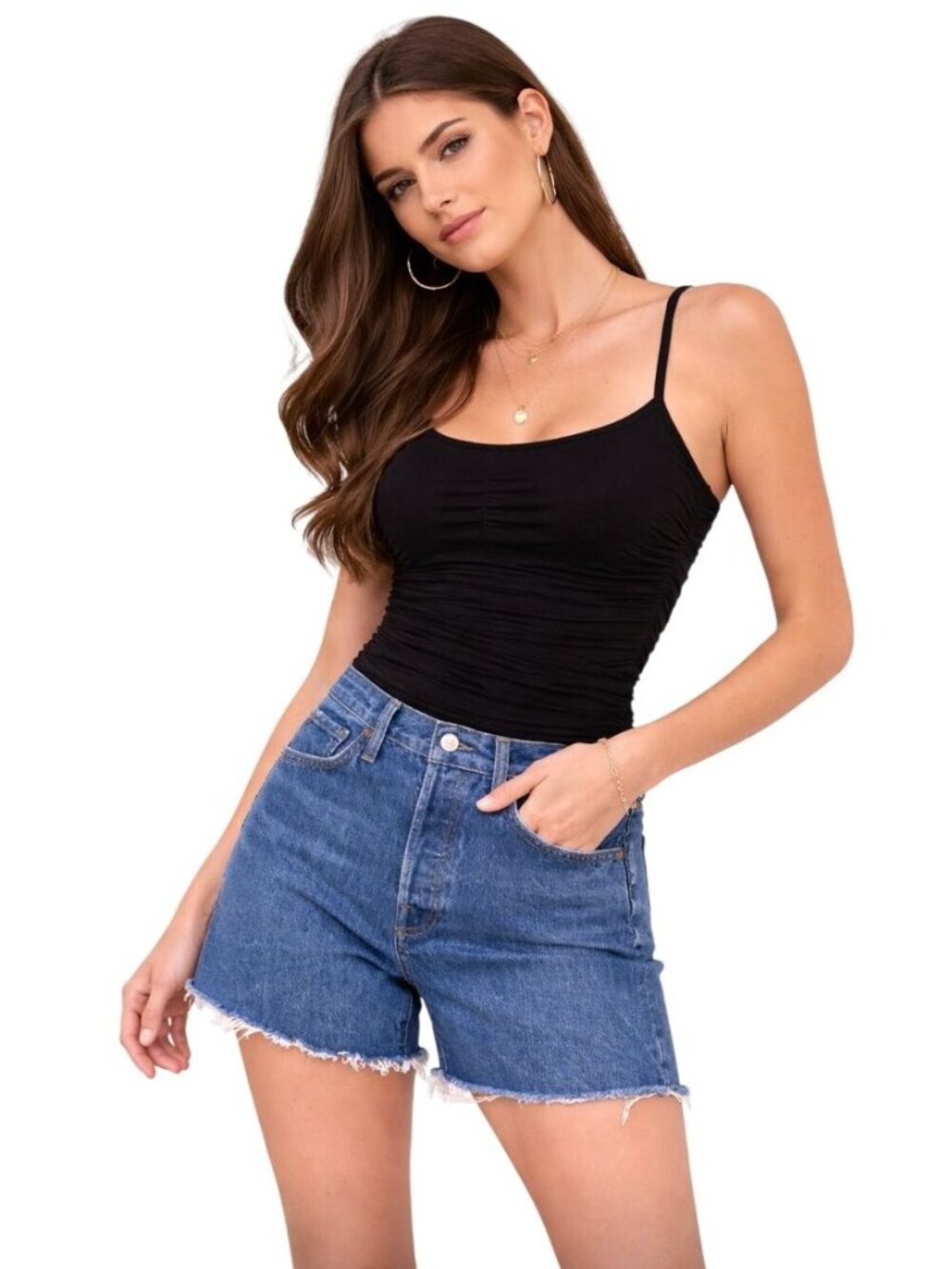 AGOLDE Parker long Denim Shorts - Size  32